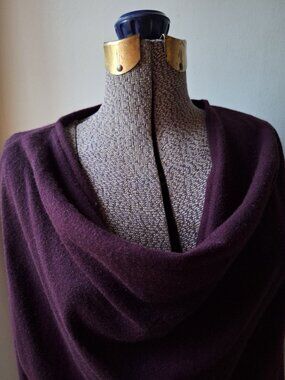 Cowl Neck Burgundy TopWomen's Retro NEW Sharon  Dawn